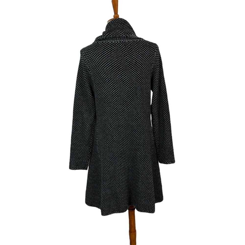 Ronen Chen Cardigan Sweater 1 Wool Blend Gray Long Open Front Minimalist Chic - Picture 4 of 6